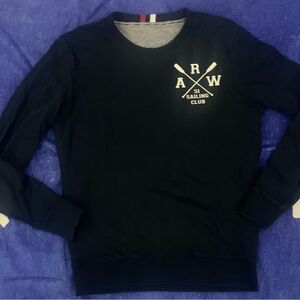 51 SAILING CLUB Striped Arrow Sports Reversible Sweatshirt S EUC